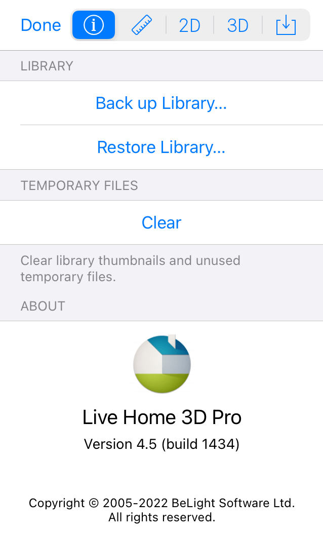 Backup and restore library