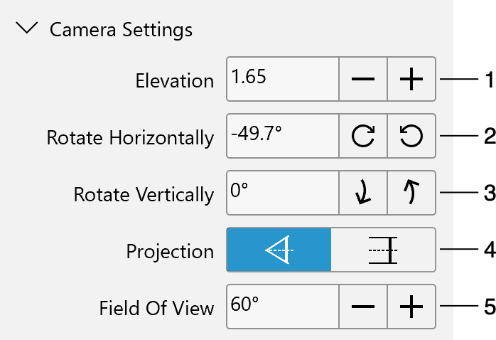 Camera Properties