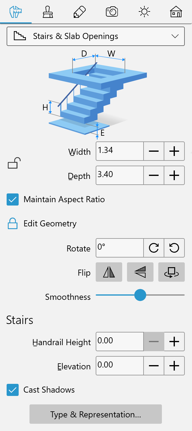 Staircase Parameters